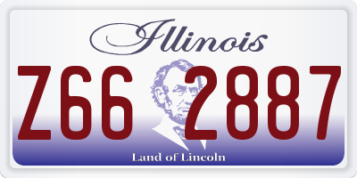 IL license plate Z662887