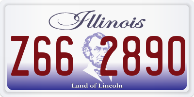 IL license plate Z662890