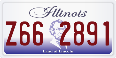 IL license plate Z662891