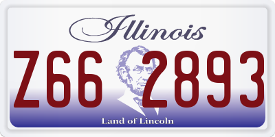 IL license plate Z662893