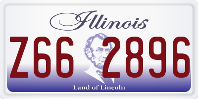 IL license plate Z662896