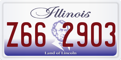 IL license plate Z662903