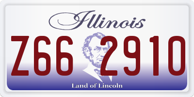 IL license plate Z662910