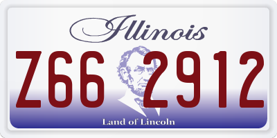 IL license plate Z662912