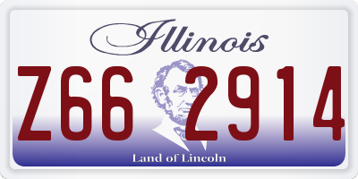 IL license plate Z662914