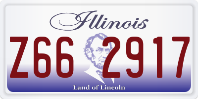 IL license plate Z662917
