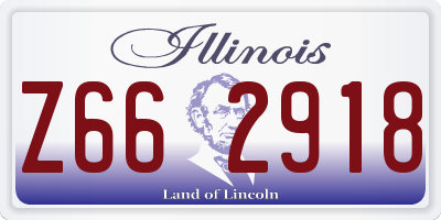 IL license plate Z662918