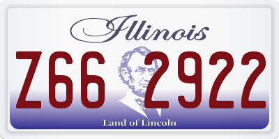 IL license plate Z662922