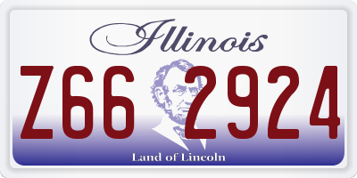 IL license plate Z662924