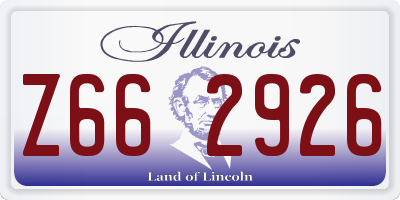 IL license plate Z662926
