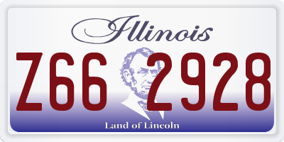 IL license plate Z662928