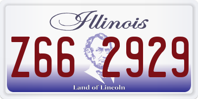 IL license plate Z662929