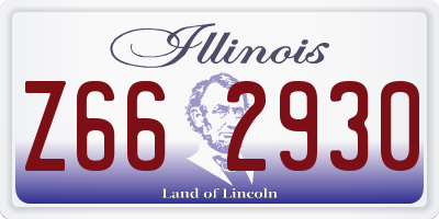 IL license plate Z662930