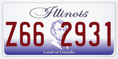 IL license plate Z662931