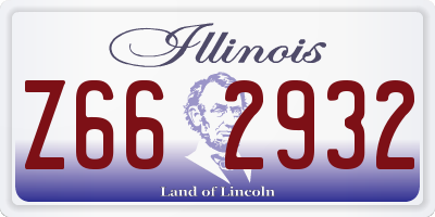 IL license plate Z662932