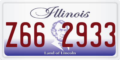 IL license plate Z662933