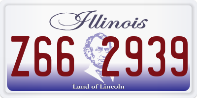 IL license plate Z662939