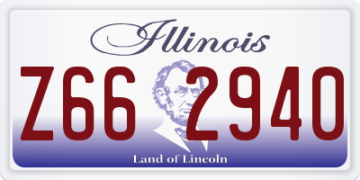 IL license plate Z662940
