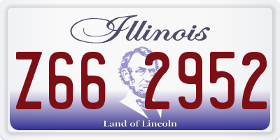 IL license plate Z662952