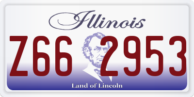 IL license plate Z662953