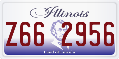 IL license plate Z662956