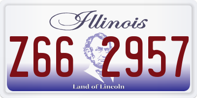 IL license plate Z662957