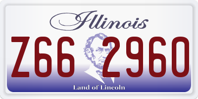 IL license plate Z662960