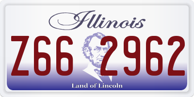 IL license plate Z662962