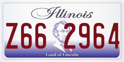 IL license plate Z662964