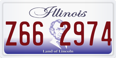 IL license plate Z662974