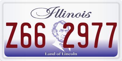 IL license plate Z662977