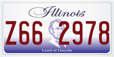 IL license plate Z662978