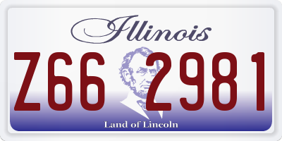 IL license plate Z662981