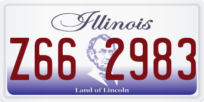 IL license plate Z662983