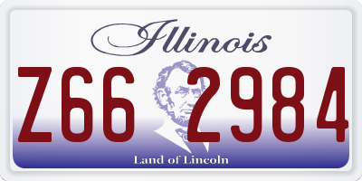 IL license plate Z662984