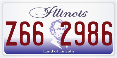 IL license plate Z662986