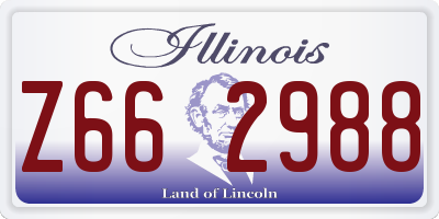 IL license plate Z662988