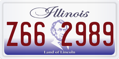 IL license plate Z662989