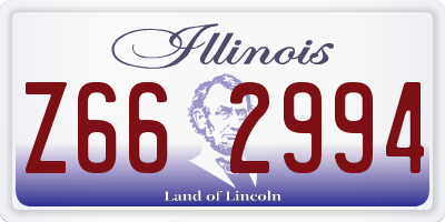 IL license plate Z662994
