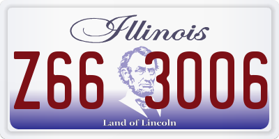 IL license plate Z663006
