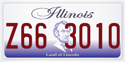 IL license plate Z663010