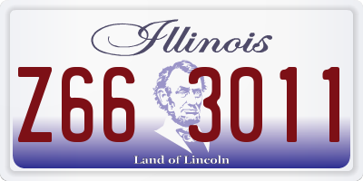 IL license plate Z663011