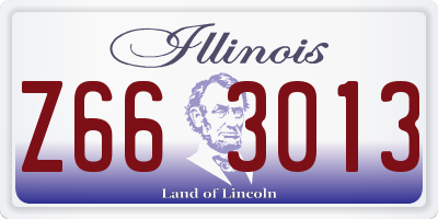 IL license plate Z663013