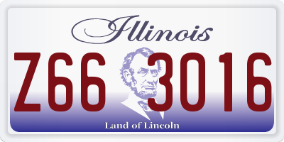 IL license plate Z663016