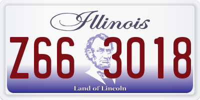 IL license plate Z663018