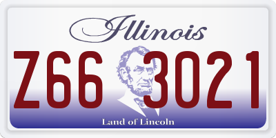 IL license plate Z663021