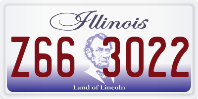 IL license plate Z663022