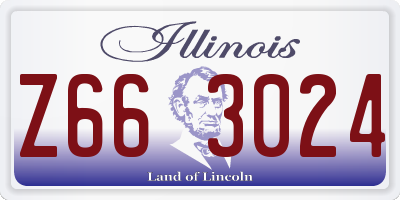 IL license plate Z663024
