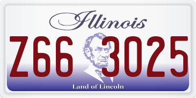 IL license plate Z663025