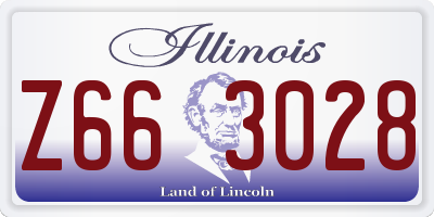 IL license plate Z663028